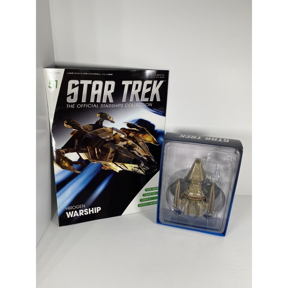 STAR TREK Official Starships Magazine #51 Hirogen WarShip Eaglemoss‎